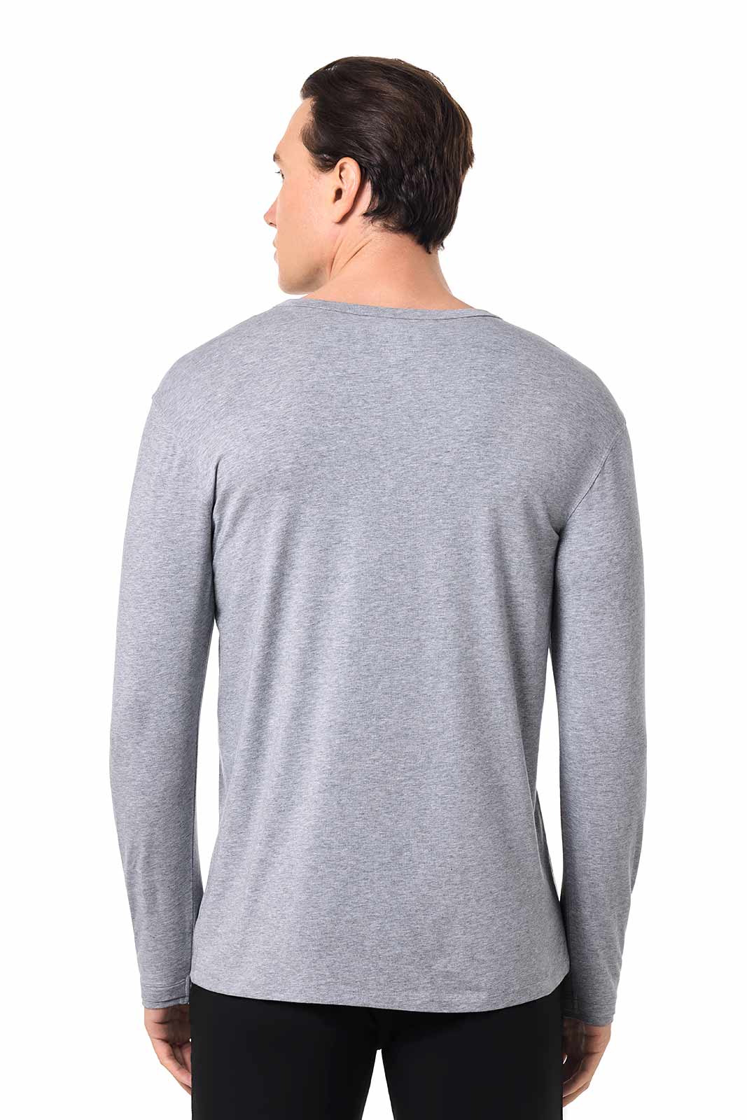 Men's Hallandale Long Sleeve Henley | Grey Heather
