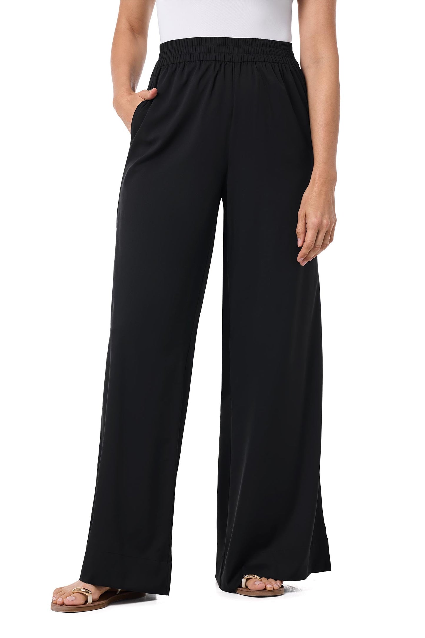Women's Leros Wide Leg Pants | Black
