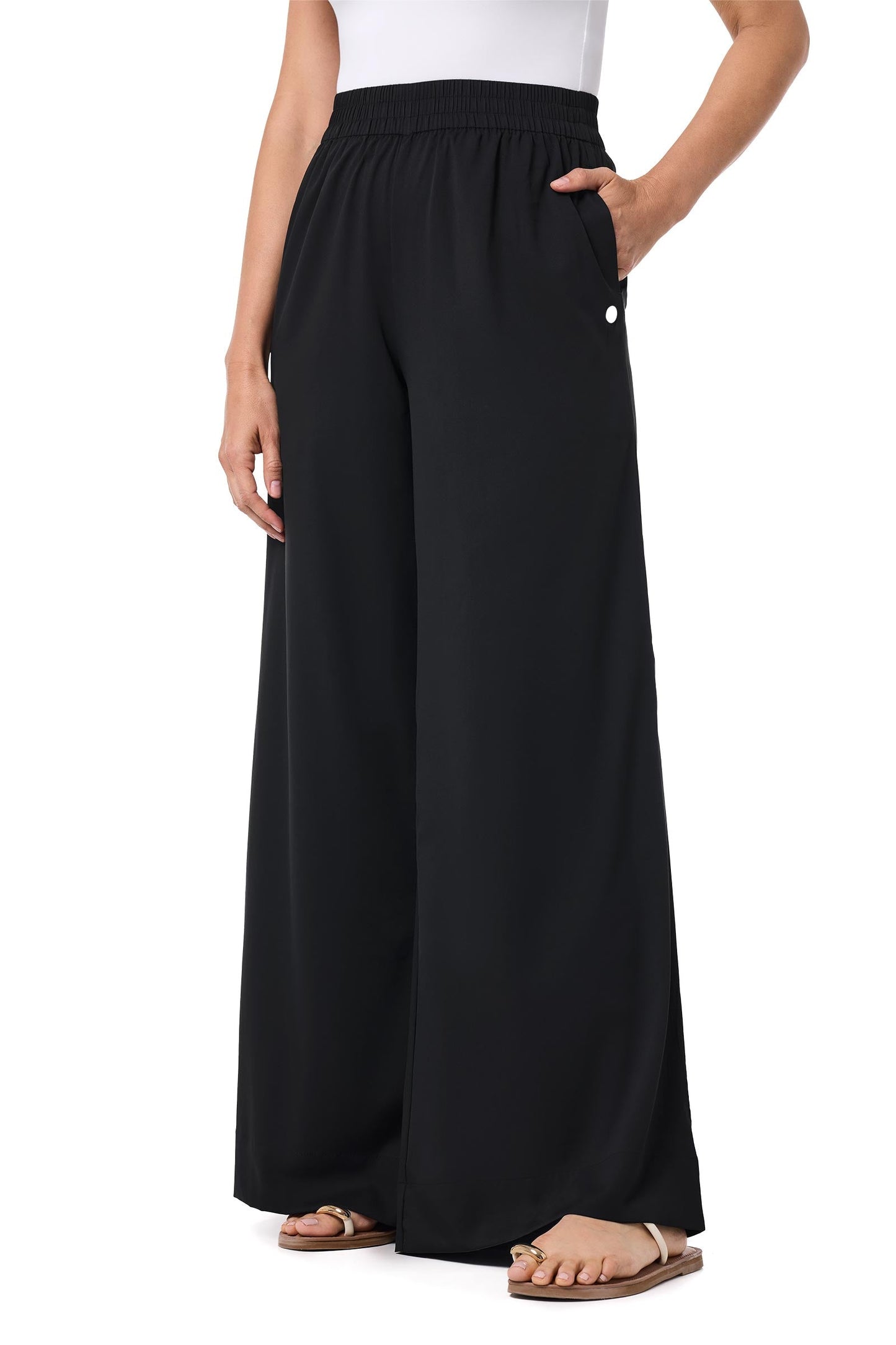 Women's Leros Wide Leg Pants | Black