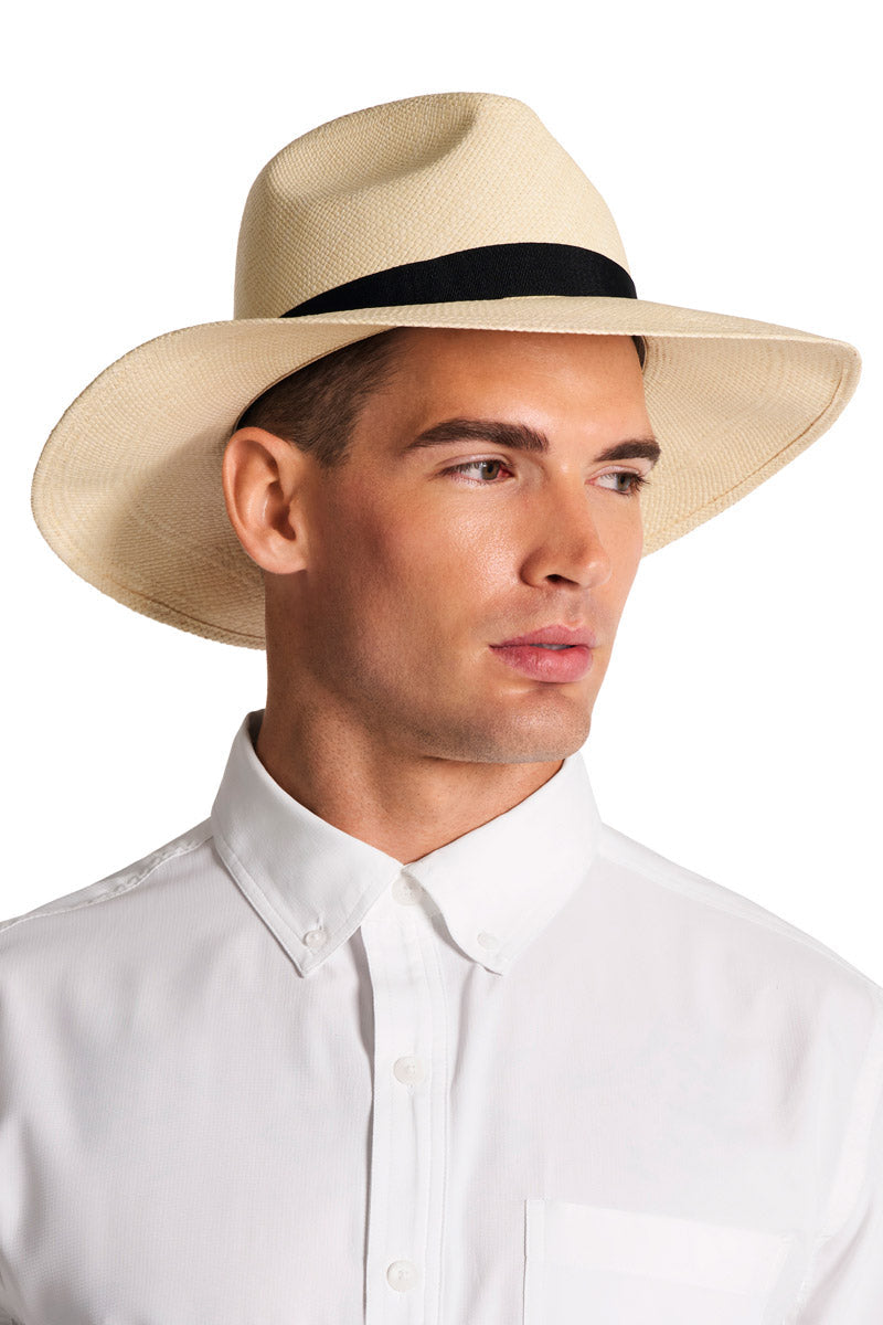 Unisex Cuenca Wide Brim Genuine Panama Hat | Natural