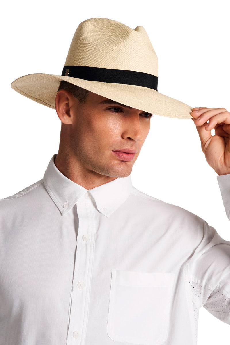 Unisex Cuenca Wide Brim Genuine Panama Hat | Natural
