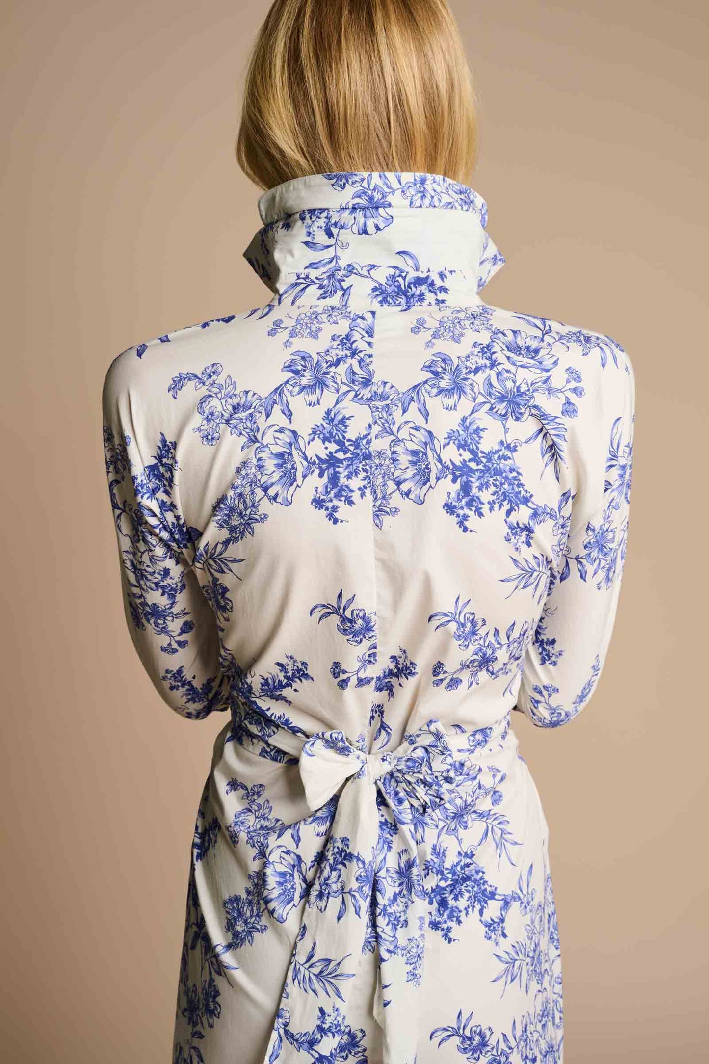 Women's Captiva 2.0 Shirt Dress | Vanilla China Blue Damask