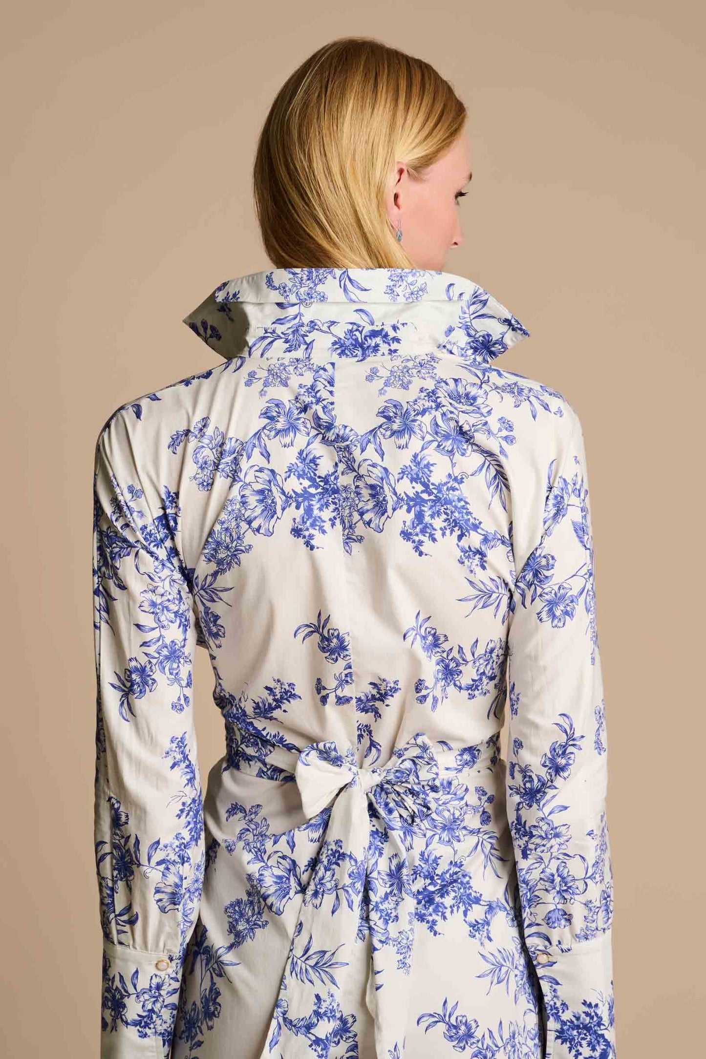 Women's Captiva 2.0 Shirt Dress | Vanilla China Blue Damask