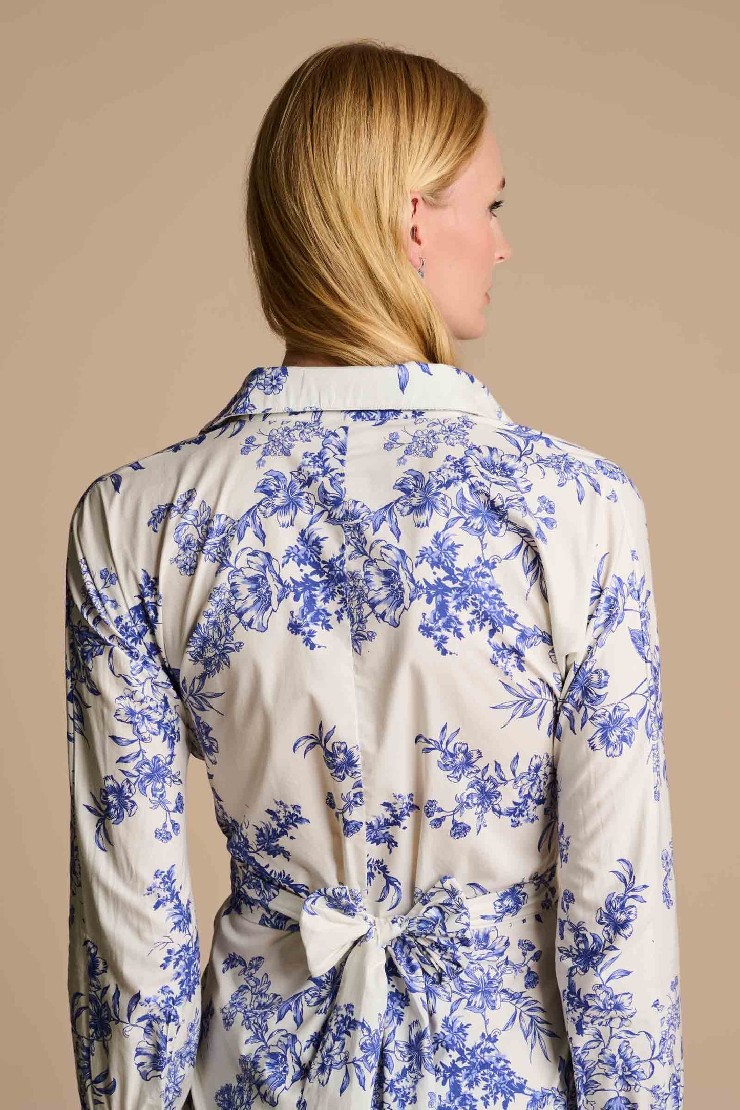 Women's Captiva 2.0 Shirt Dress | Vanilla China Blue Damask