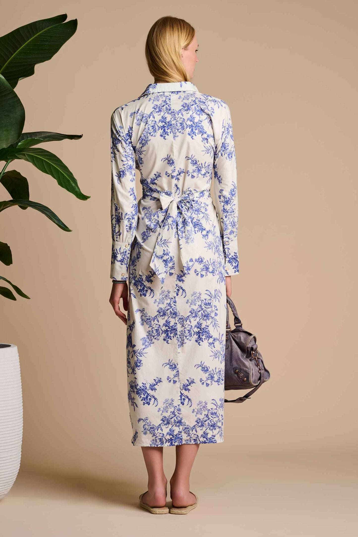 Women's Captiva 2.0 Shirt Dress | Vanilla China Blue Damask