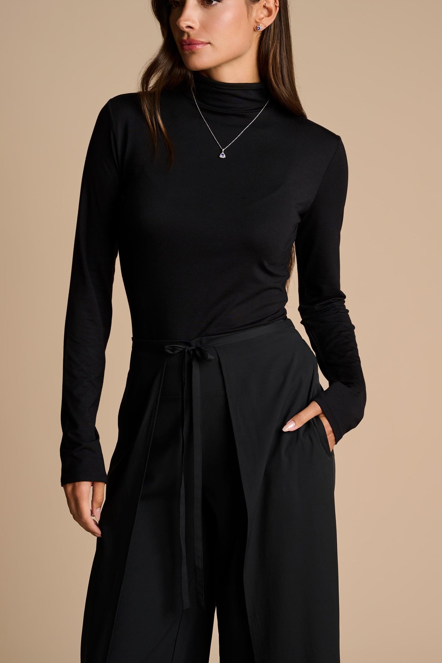Women's Mott50 Roule Turtleneck Top | Black