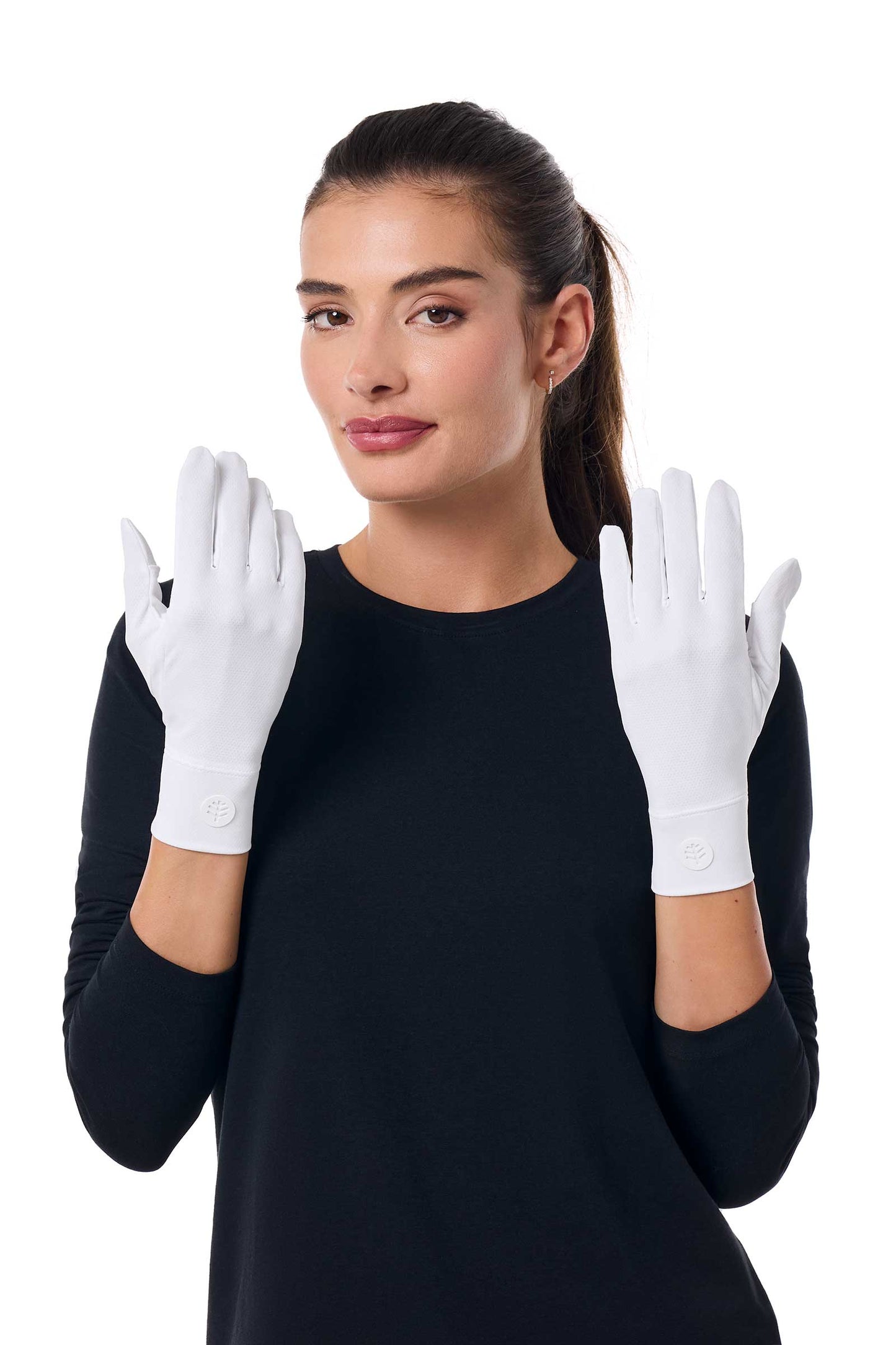 Unisex Fuji UV Gloves | White