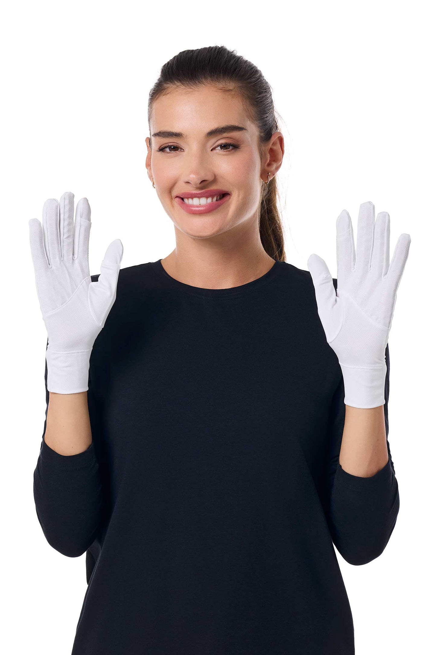 Unisex Fuji UV Gloves | White