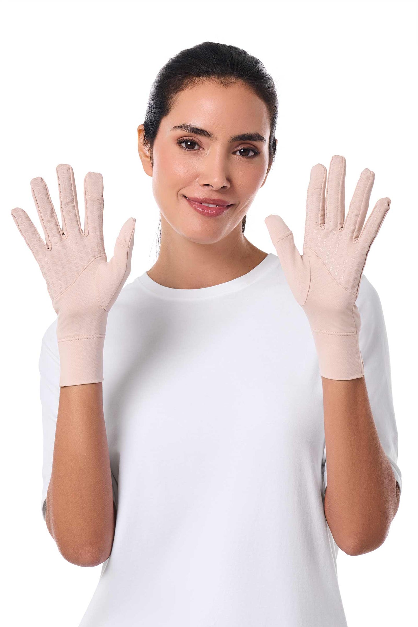Unisex Fuji UV Gloves | Beige