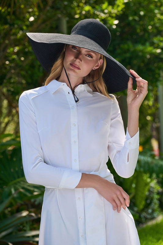 Women's Shelby Shapeable Poolside Hat | Black