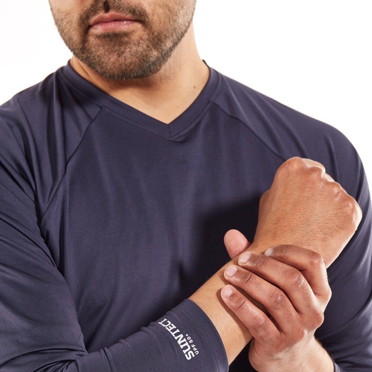 Men's Bosun V-Neck Long Sleeve T-Shirt | Charcoal