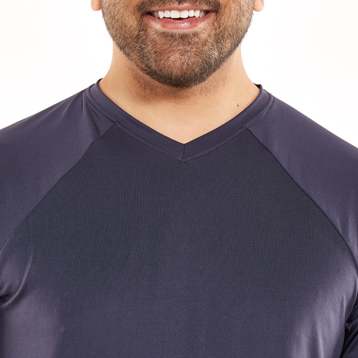 Men's Bosun V-Neck Long Sleeve T-Shirt | Charcoal