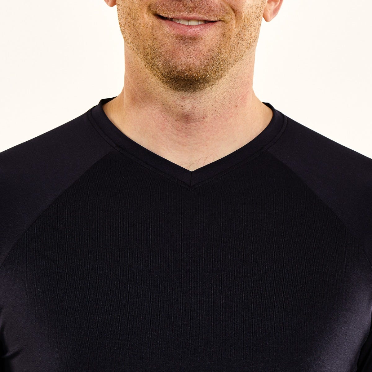 Men's Bosun V-Neck Long Sleeve T-Shirt | Jet Black