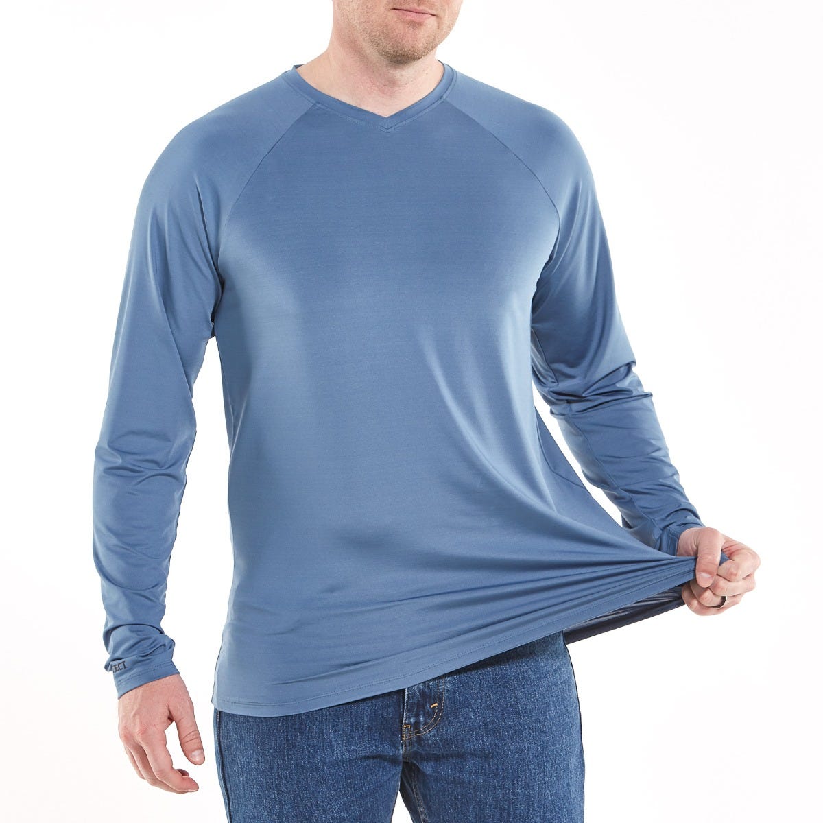 Men's Bosun V-Neck Long Sleeve T-Shirt | Lake Water