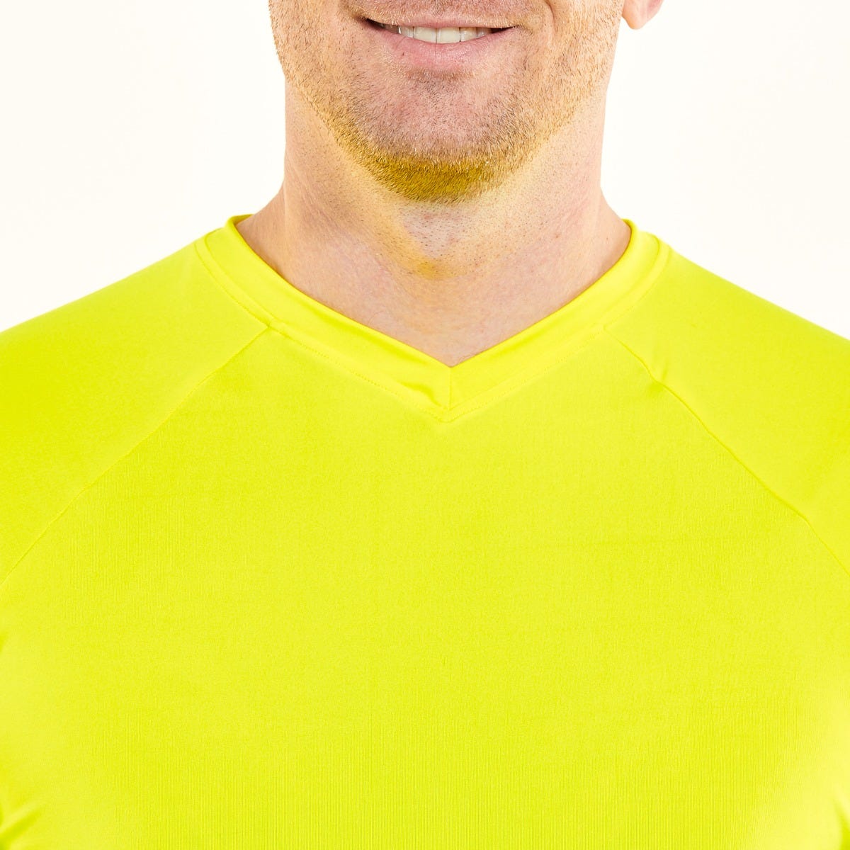 Men's Bosun V-Neck Long Sleeve T-Shirt | Safety Yellow