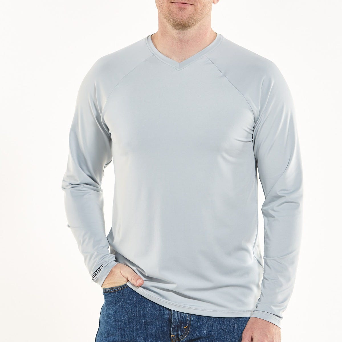 Men's Bosun V-Neck Long Sleeve T-Shirt | Slate Grey