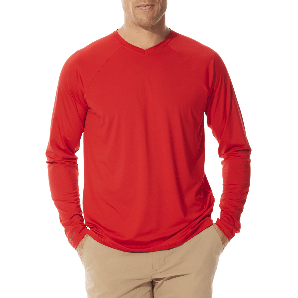Men's Bosun V-Neck Long Sleeve T-Shirt | Fire
