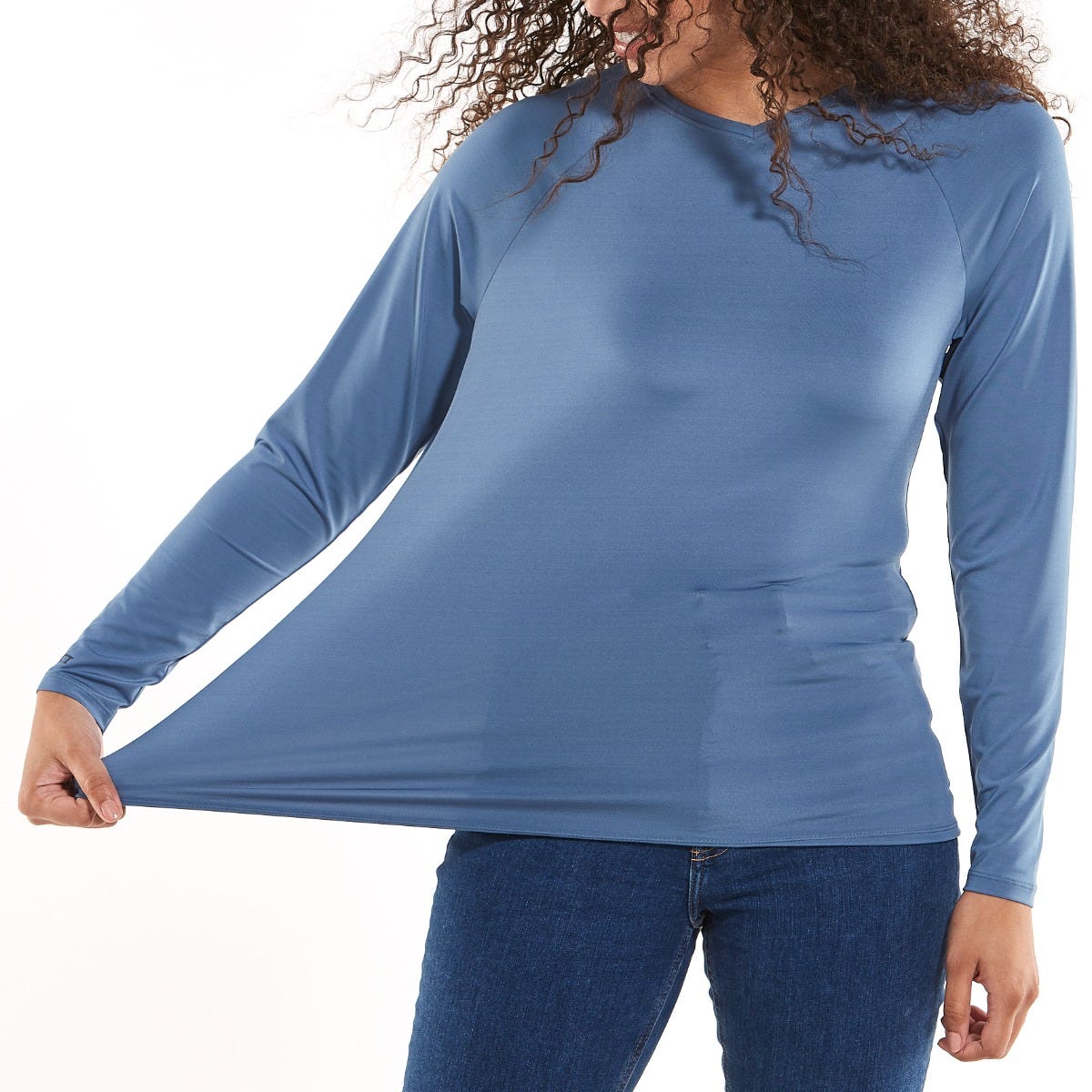 Women's Bosun V-Neck Long Sleeve T-Shirt | Lake Water