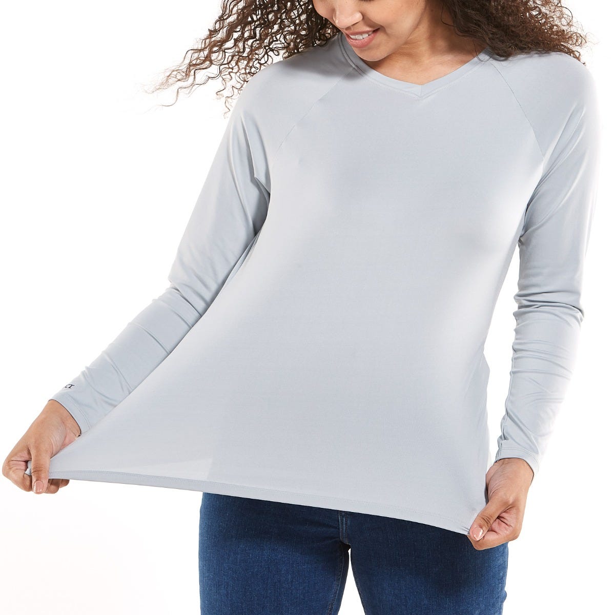 Women's Bosun V-Neck Long Sleeve T-Shirt | Slate Grey