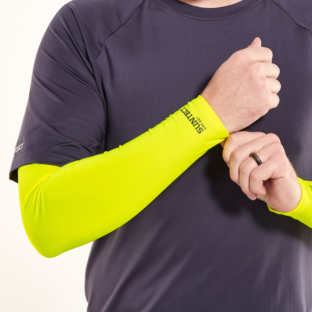 Unisex Switchback Sun Sleeve | Safety Yellow