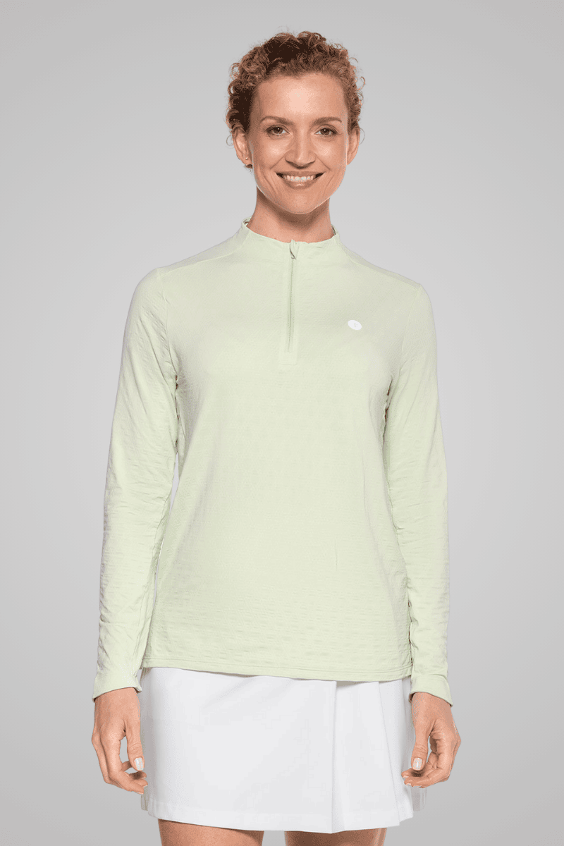 Women's Albatrose Golf Pullover | Seedling Diamond Jacquard