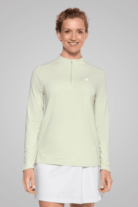 Women's Albatrose Golf Pullover | Seedling Diamond Jacquard