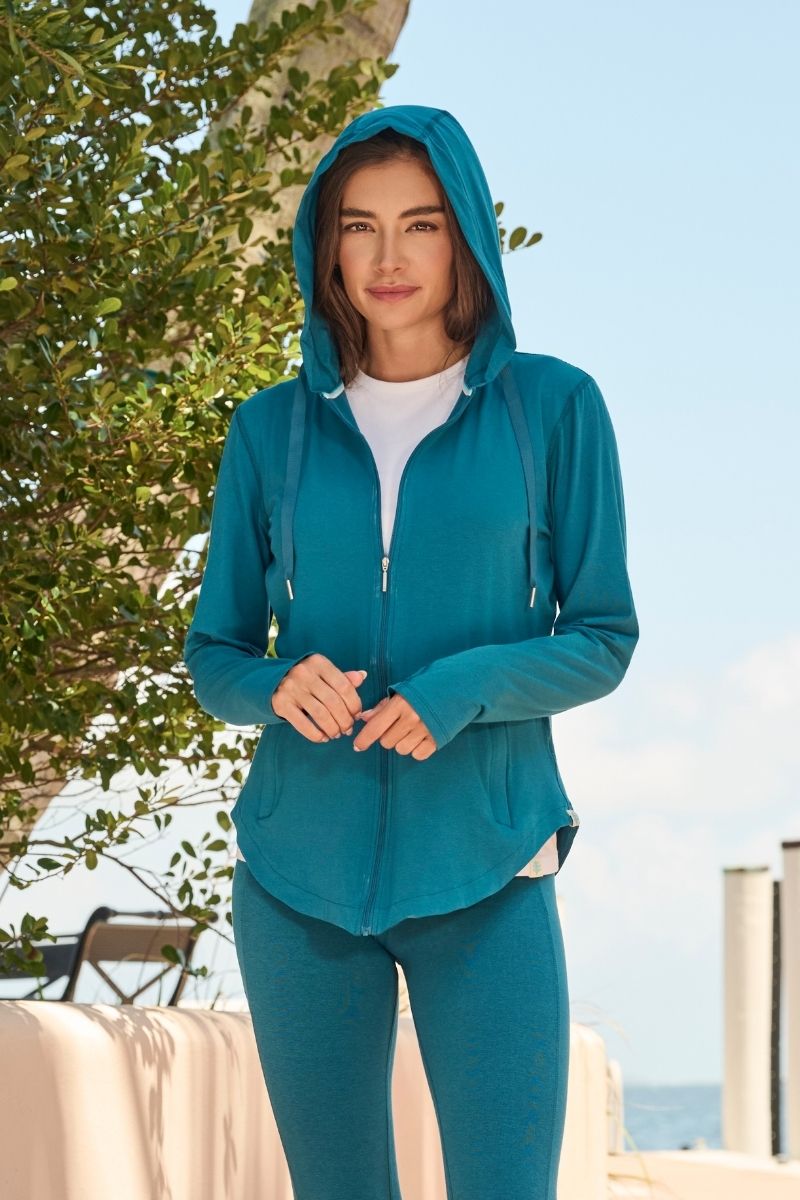 Women's LumaLeo Zip-Up Hoodie | Bluejay