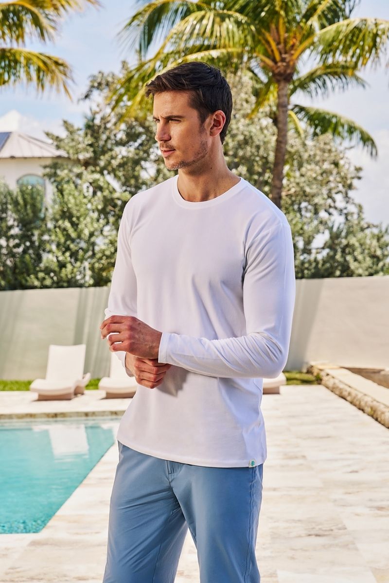 Men's Morada Everyday Long Sleeve T-Shirt | White