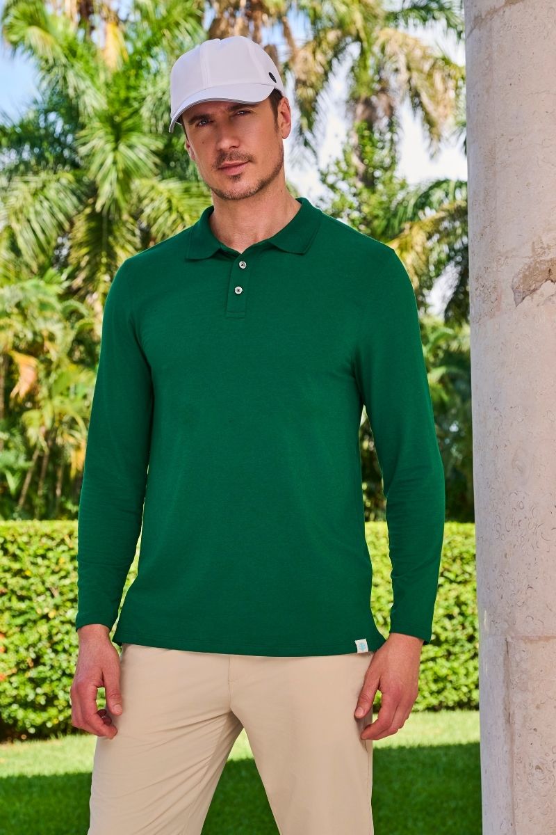 Men's Coppitt Long Sleeve Weekend Polo | Eden