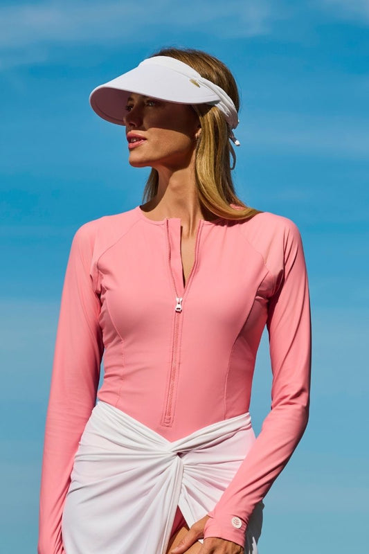 Women's Exuma Swim Visor | White