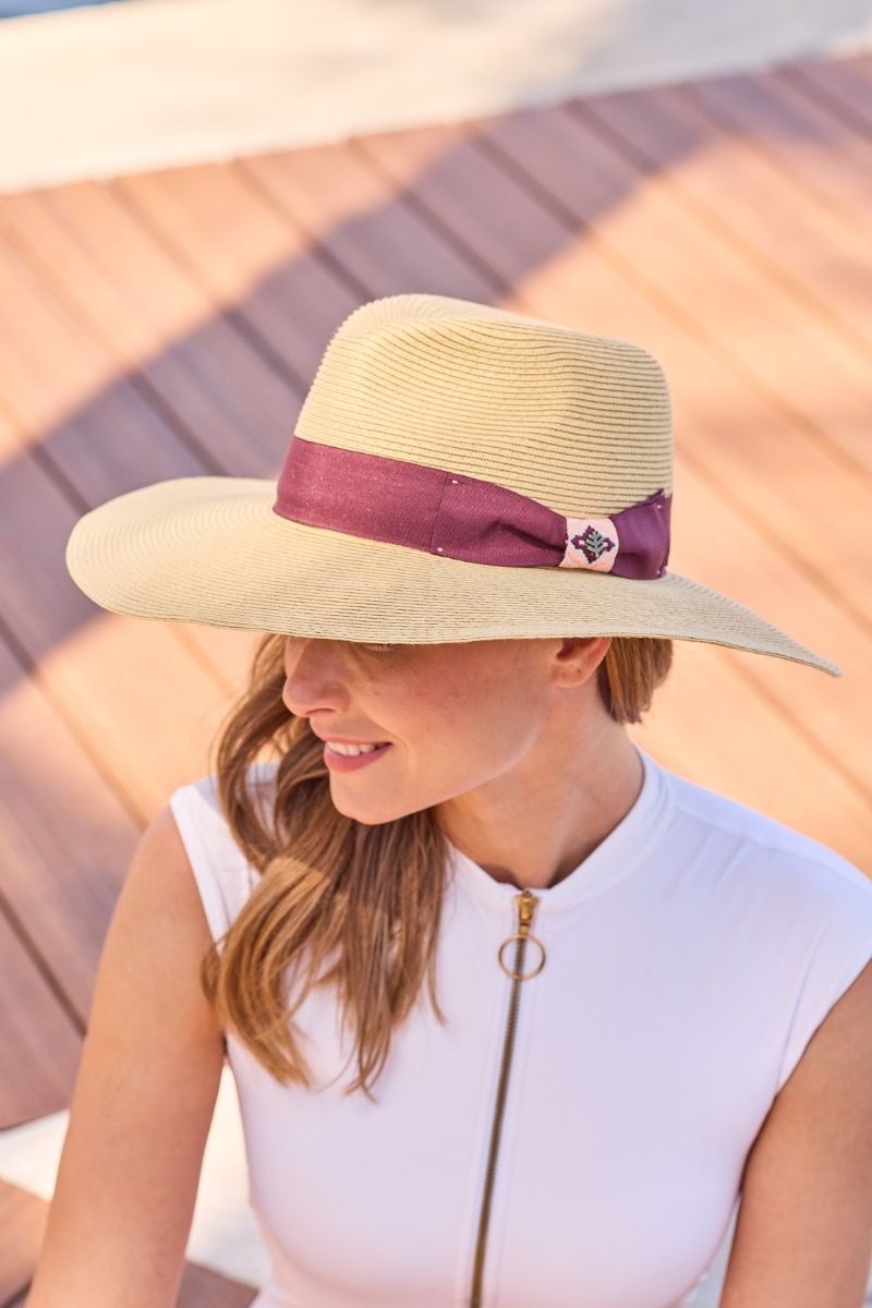 Women's Christy Large Brim Fedora | Natural