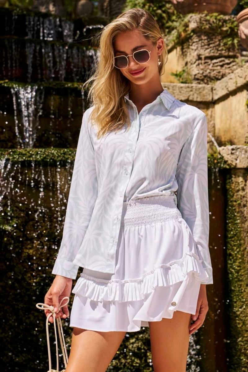 Women's Charlotte Bay Ruffle Skirt | White