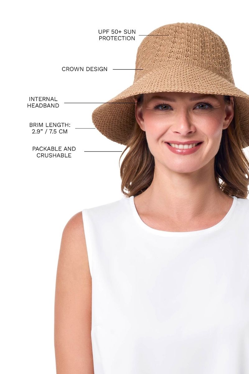 Women's Marina Cloche Sun Hat | Tan