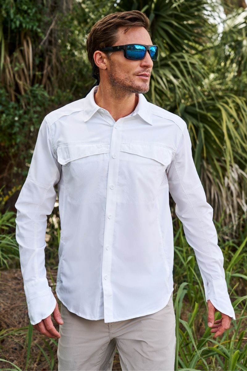 Men's Nassau Fishing Shirt | White