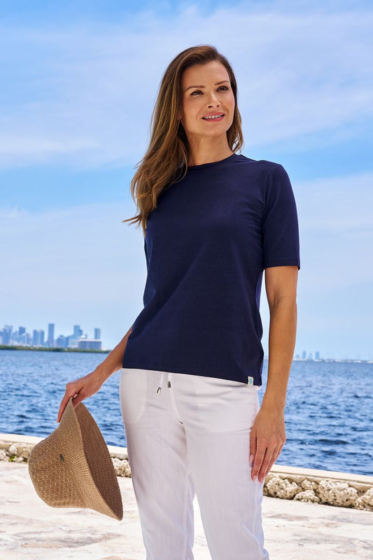 Women's Morada Everyday Short Sleeve T-Shirt | Navy