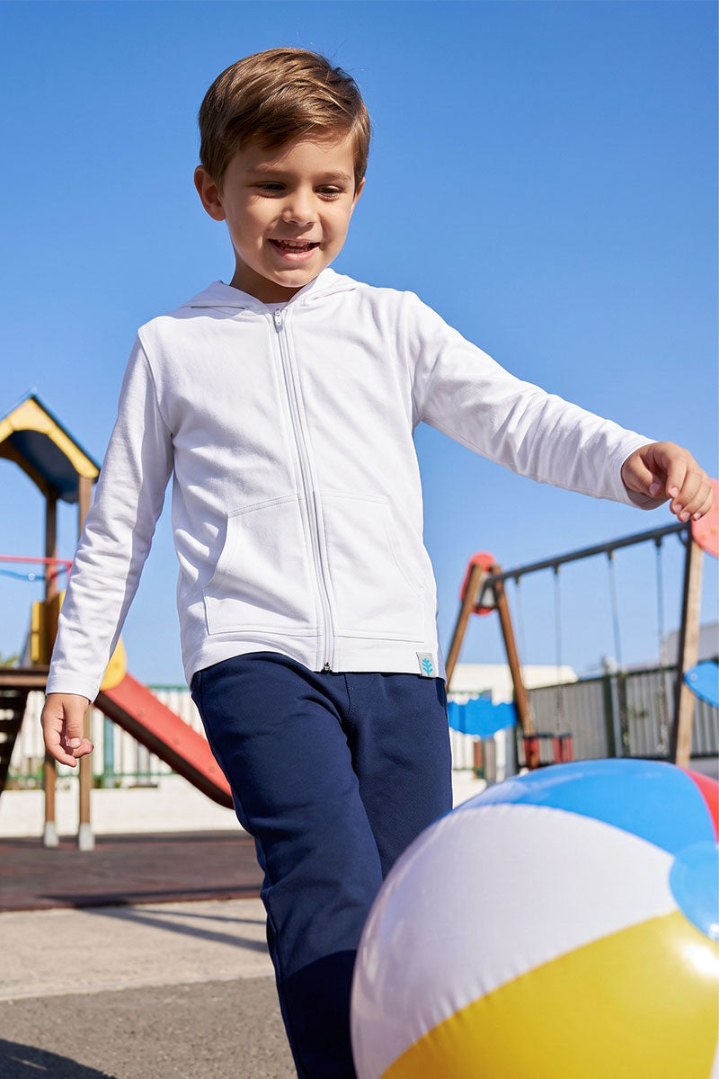 Kid's Seaside Hoodie | White