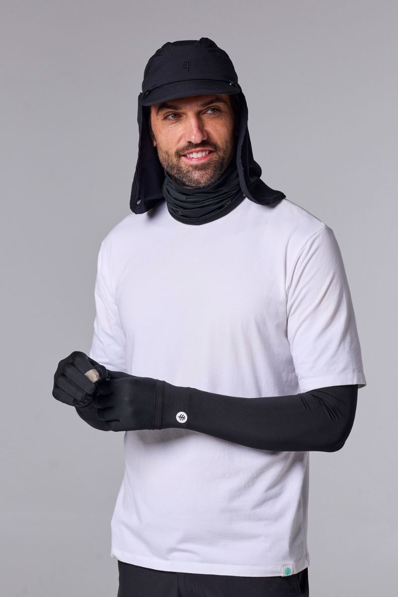 Unisex Gannett UV Gloves | Black