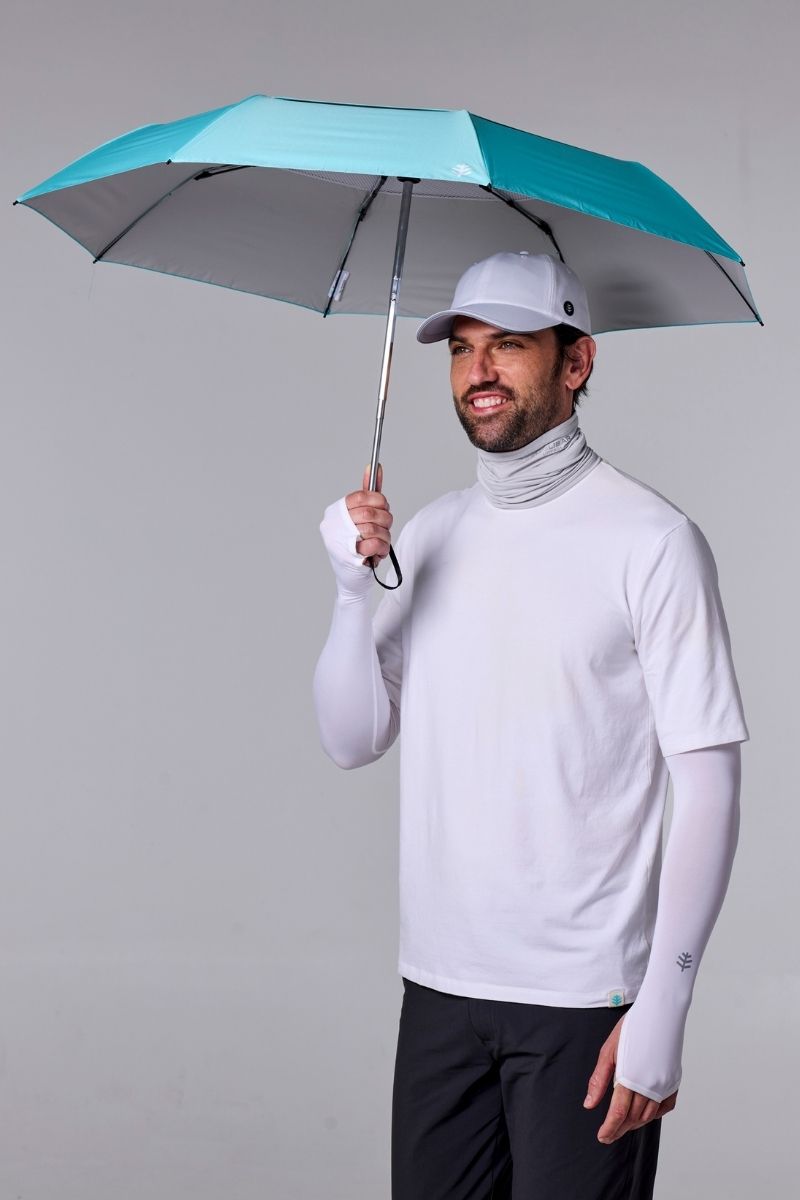 42 Inch Sodalis Travel Umbrella | Coolibar Blue