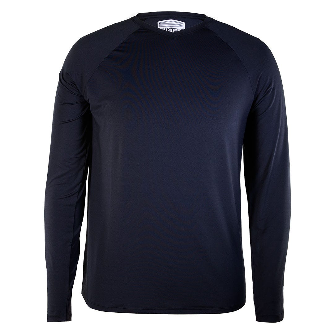 Men's Bosun V-Neck Long Sleeve T-Shirt | Jet Black