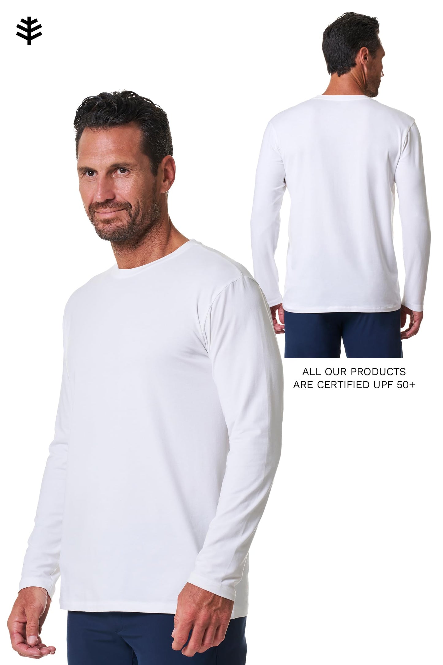 Men's Morada Everyday Long Sleeve T-Shirt | White