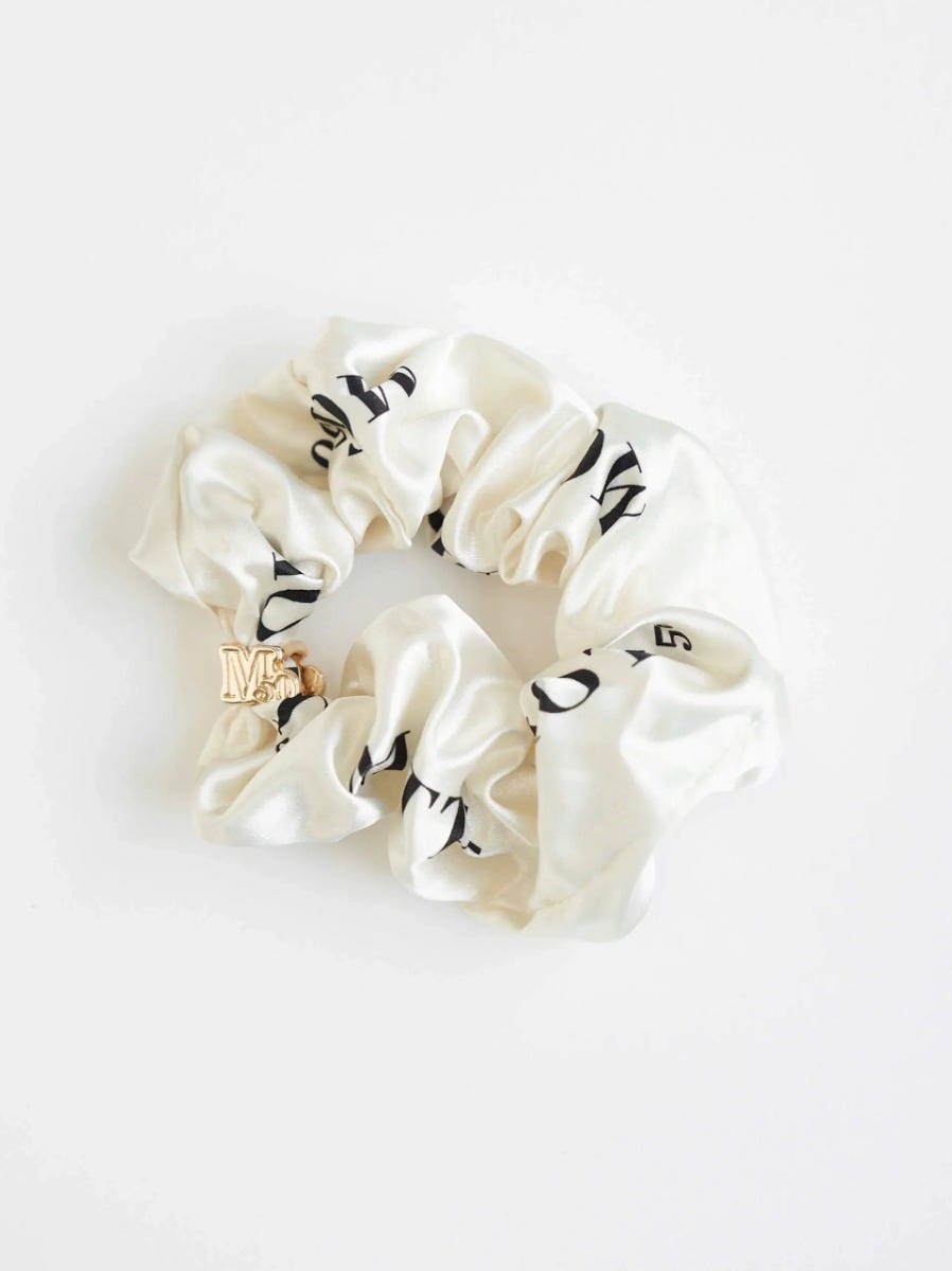 Women's Mott50 Logo Scrunchie | Cobalt/White Bandana Print