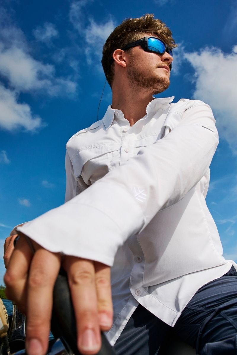 Men's Nassau Fishing Shirt | White