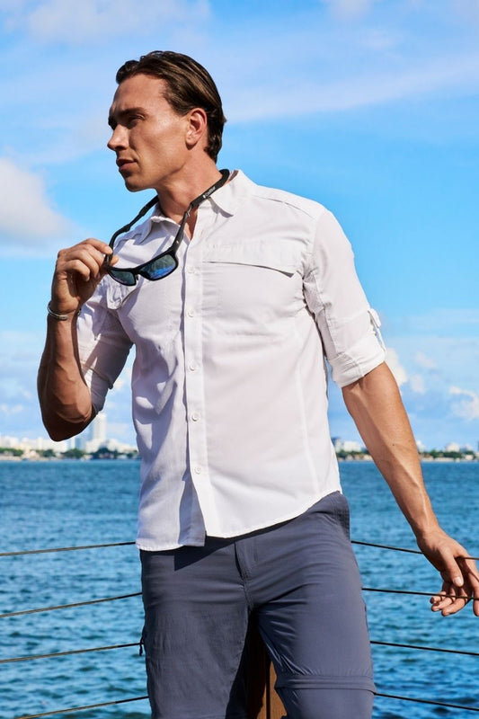 Men's Nassau Fishing Shirt | White
