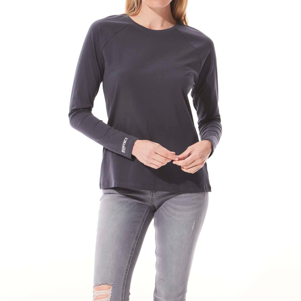 Women's Contractor Long Sleeve T-Shirt | Charcoal