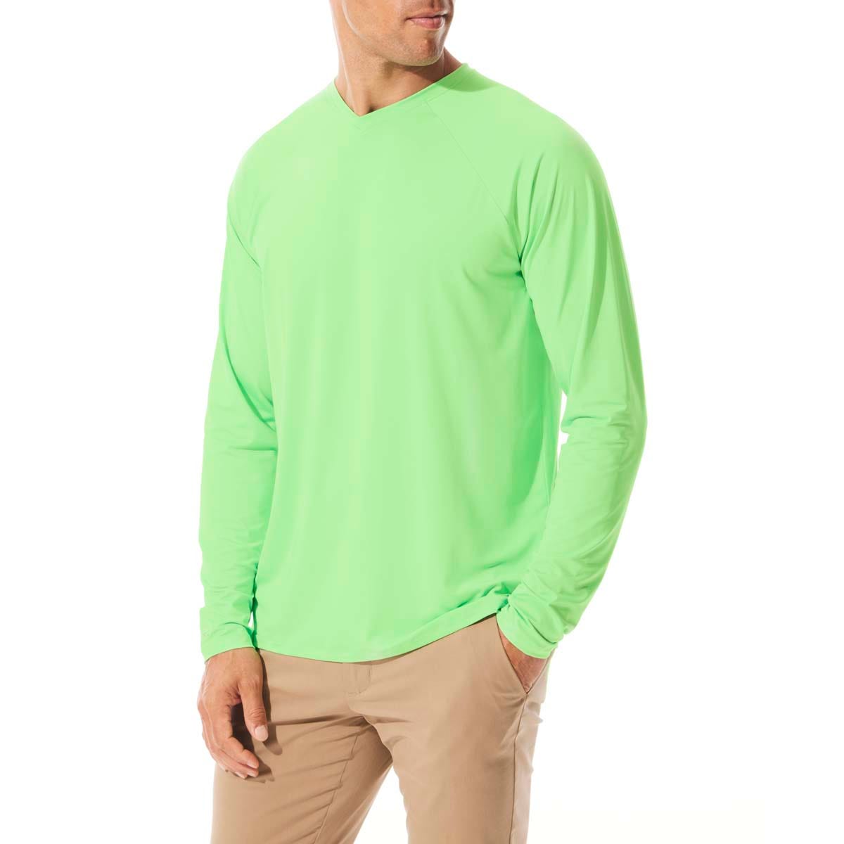 Men's Bosun V-Neck Long Sleeve T-Shirt | Turf Green