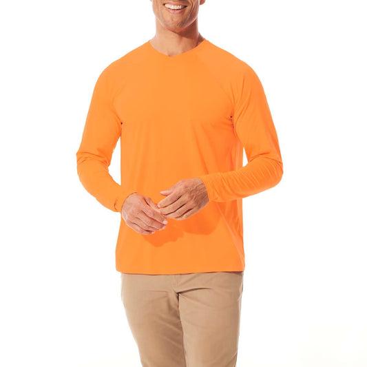 Men's Bosun V-Neck Long Sleeve T-Shirt | Zone Orange