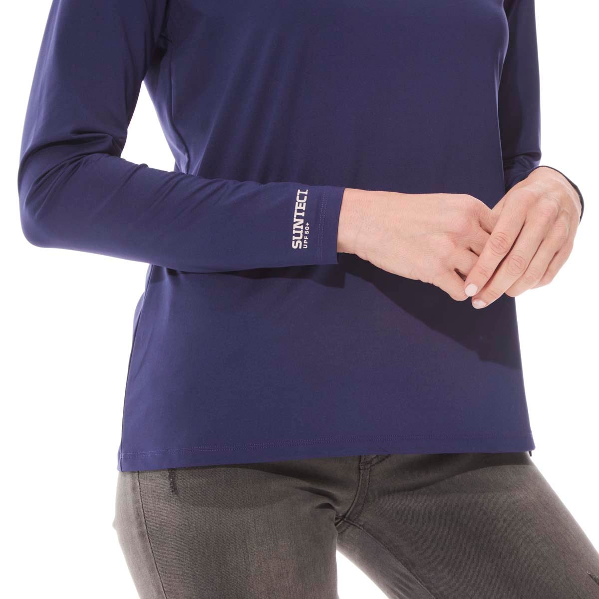 Women's Bosun V-Neck Long Sleeve T-Shirt | Midnight Blue