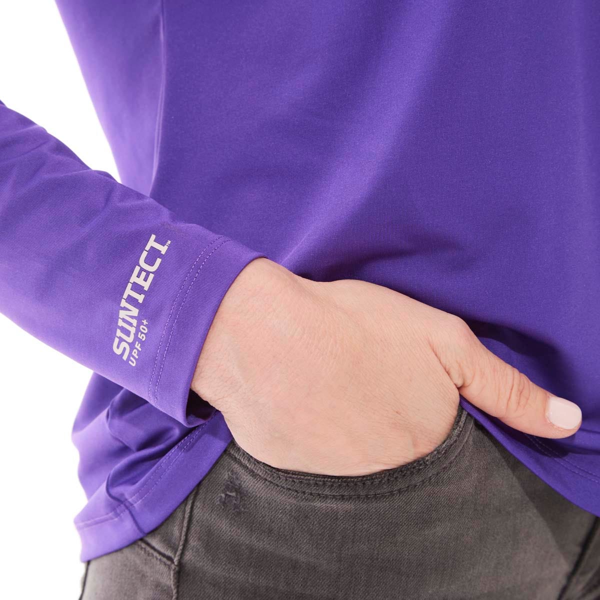 Women's Bosun V-Neck Long Sleeve T-Shirt | Purple