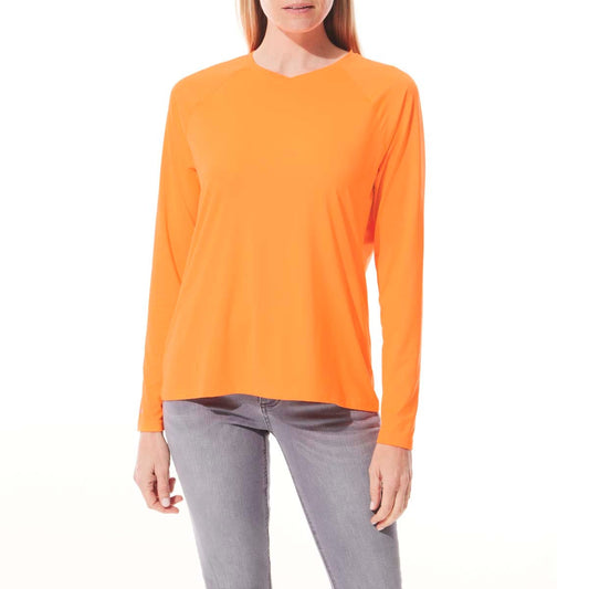 Women's Bosun V-Neck Long Sleeve T-Shirt | Zone Orange