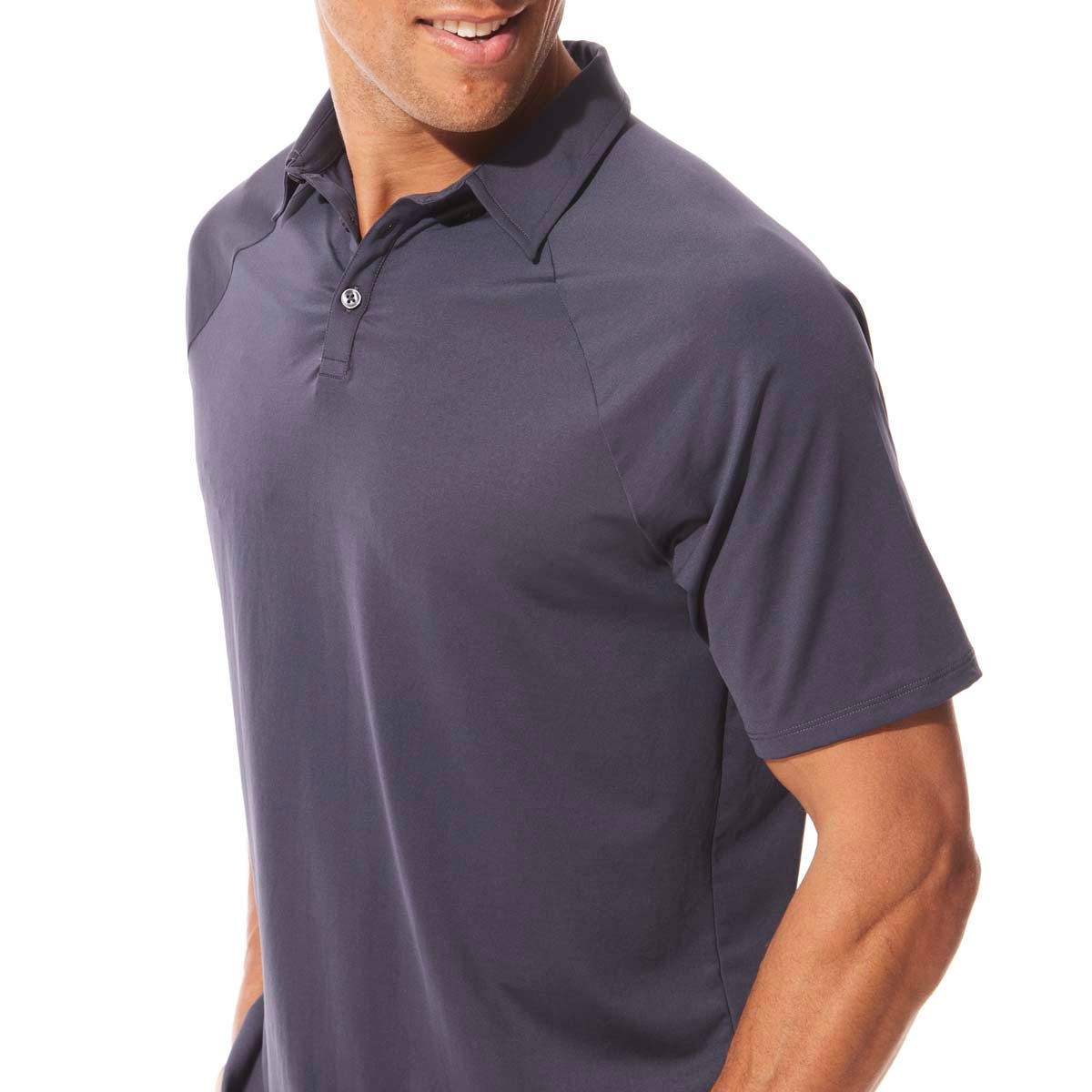 Men's Resort Short Sleeve Polo | Charcoal